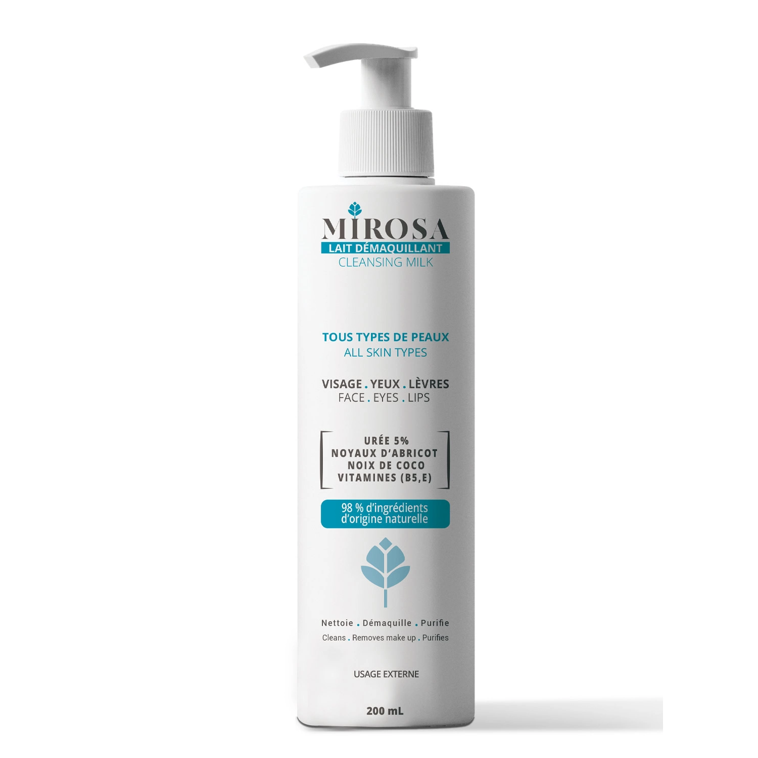 MIROSA LAIT DEMAQUILLANT 200ML