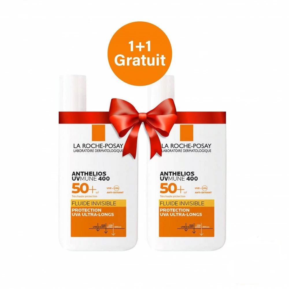 LA ROCHE POSAY DUO ANTHELIOS UVMUNE 400 FLUIDE INVISIBLE (1+1 Gratuit)