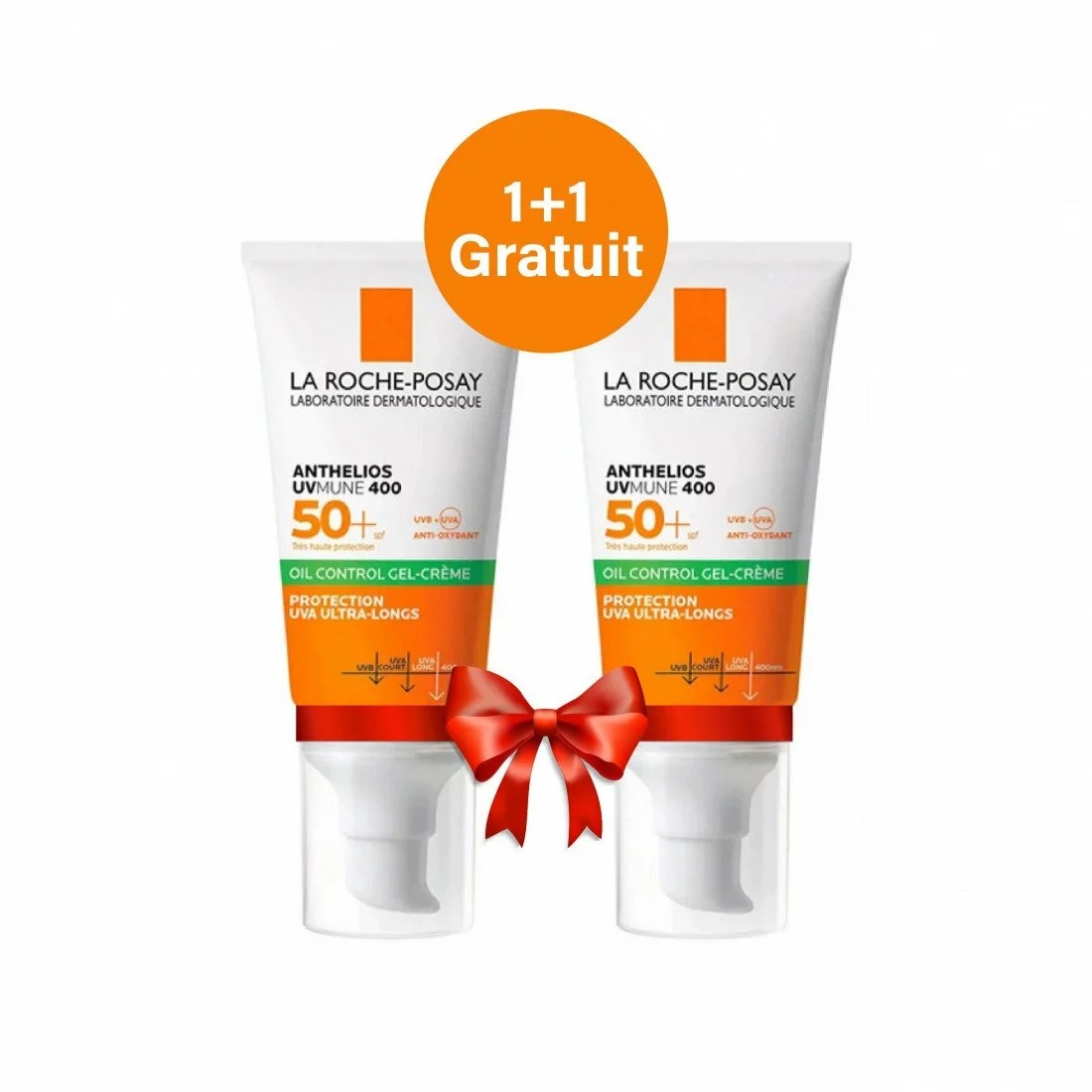 LA ROCHE POSAY DUO ANTHELIOS UVMUNE 400 OIL CONTROL GEL CREME (1+ 1 Gratuit)