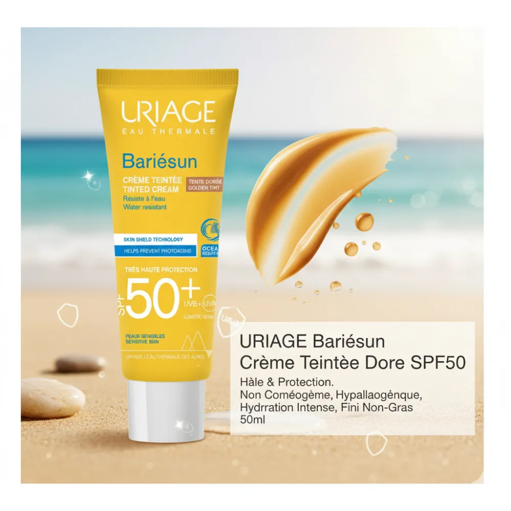 URIAGE BARIESUN CREME TEINTEE DOREE SPF50+