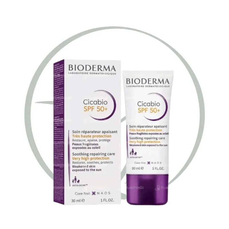 BIODERMA CICABIO SPF50+ SOIN REPARATEUR APAISANT 30ML