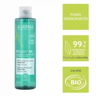 ADERMA BIOLOGY AC Gel Moussant Nettoyant Purifiant 400ML - 2