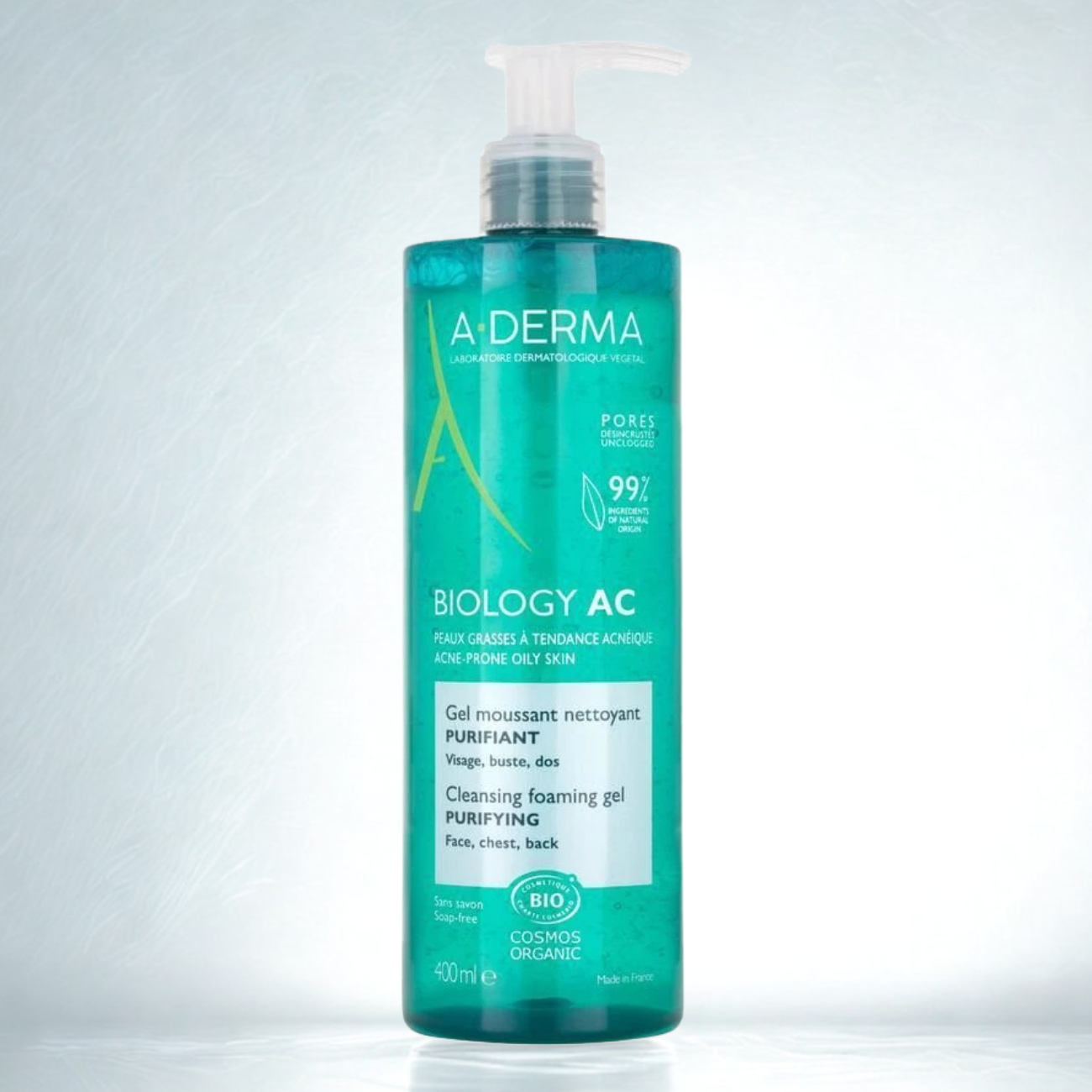 ADERMA BIOLOGY AC Gel Moussant Nettoyant Purifiant 400ML
