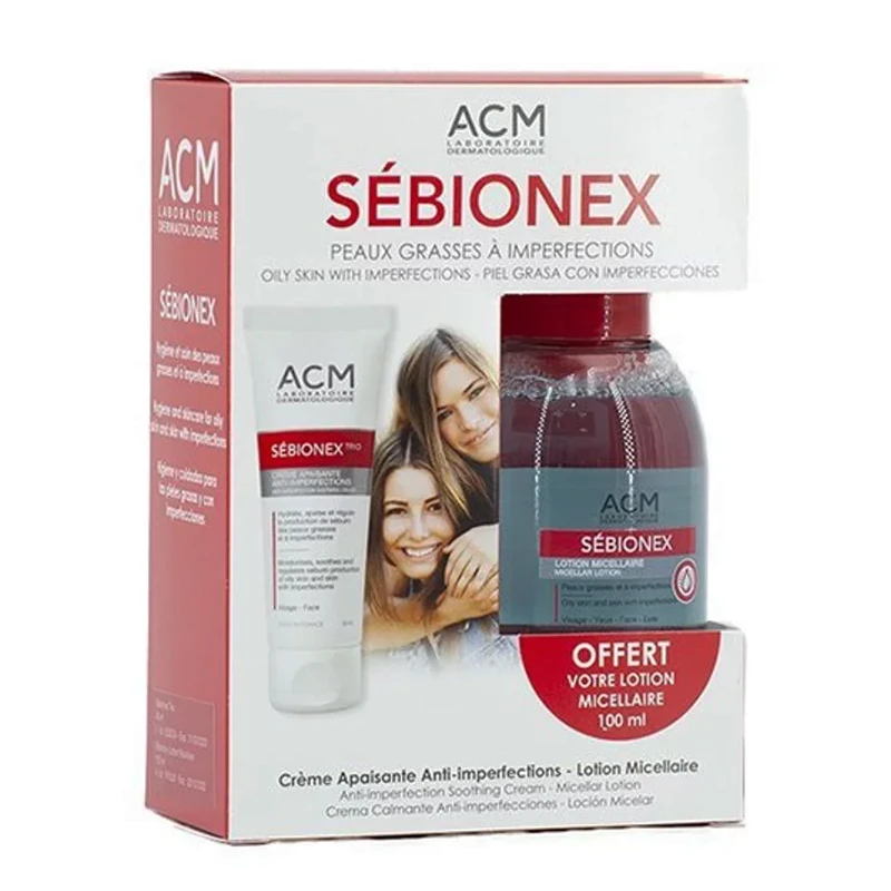 ACM SEBIONEX COFFRET TRIO CRÈME APAISANTE + LOTION MICELLAIRE GRATUITE