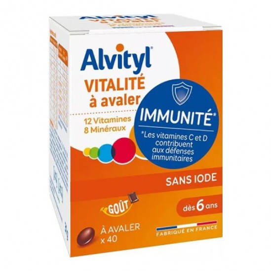ALVITYL Vitalité A Avaler 40 Comprimes