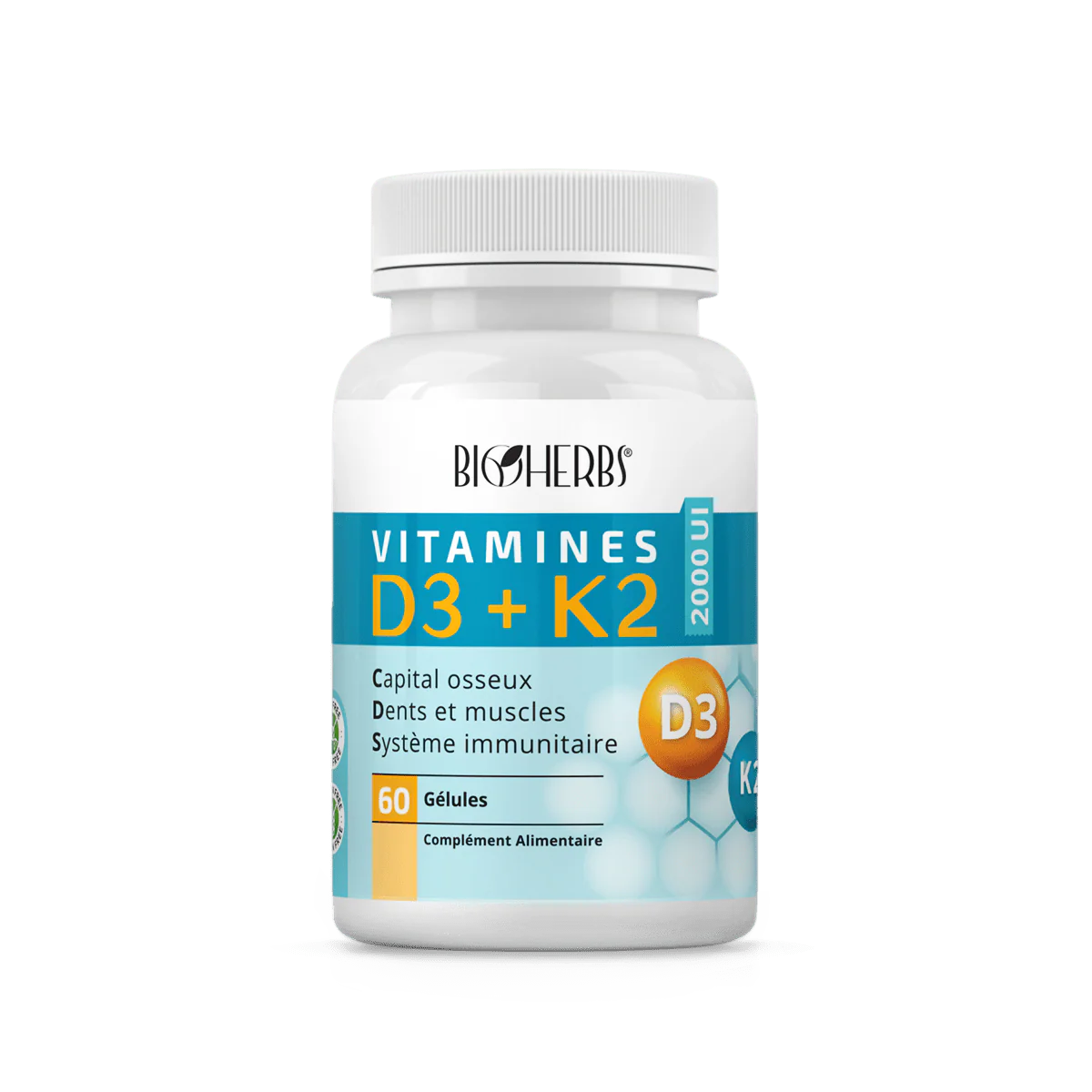 BIOHERBS VITAMINES D3+K2 - 1