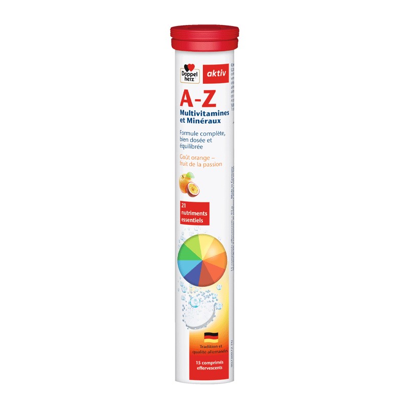 AKTIV A-Z VITAMINES ET MINERAUX 15 Comprimes Effervescents