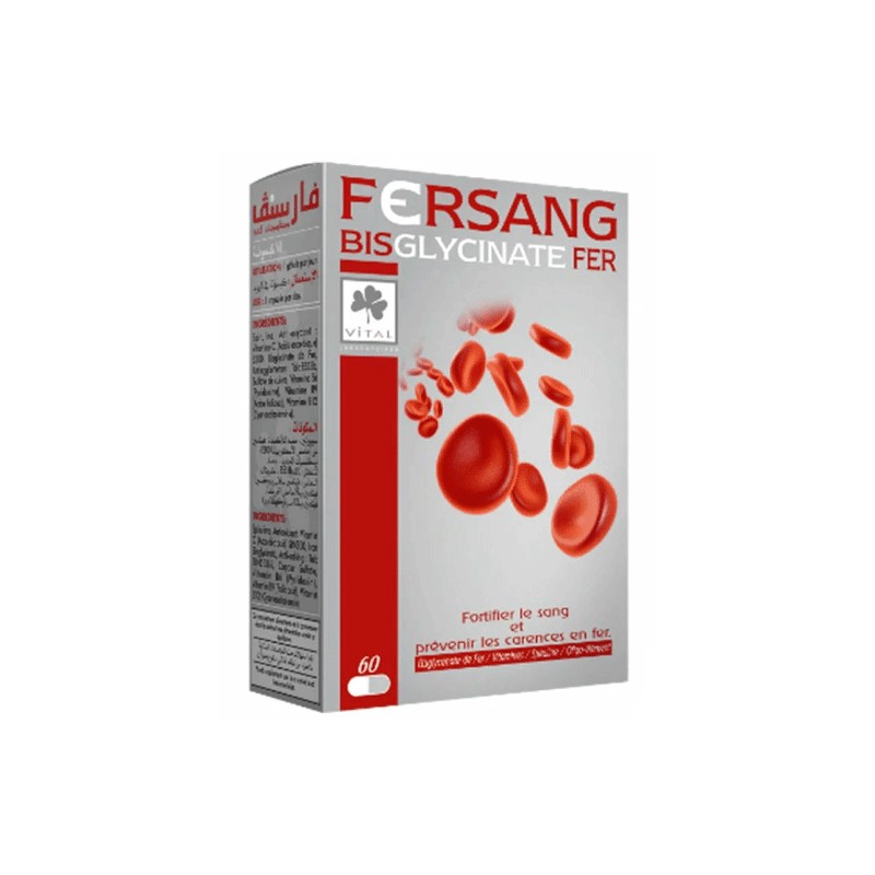 VITAL FERSANG Bisglycinate de Fer 60 Gelules