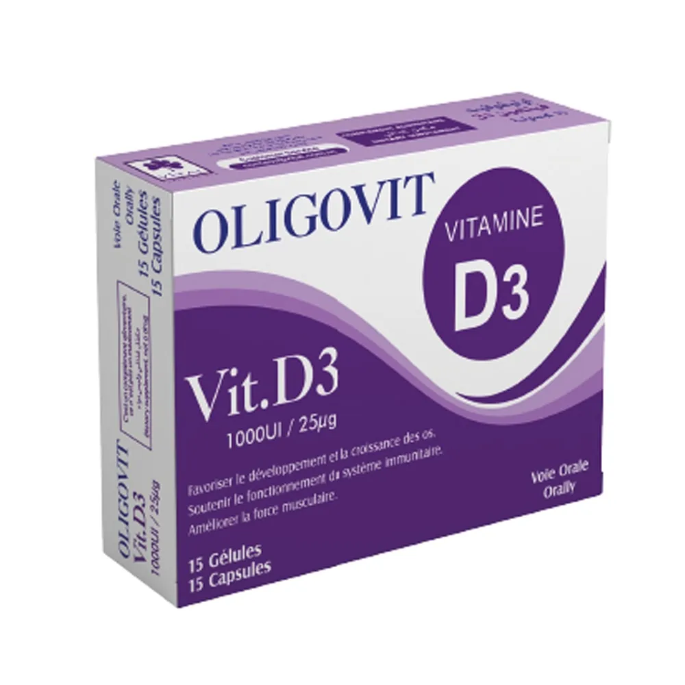 VITAL OLIGOVIT VITAMINE D3 15 Gelules