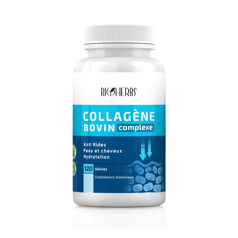 BIOHERBS COLLAGENE BOVIN COMPLEXE 120 GELULES - 1
