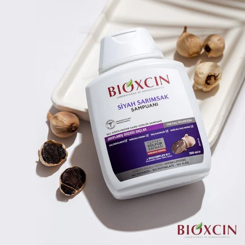 BIOXCIN Shampooing Anti Chute à l'Ail Noir 300ML - 2