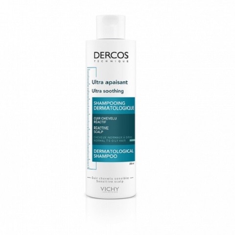 VICHY DERCOS ULTRA APAISANT Shampooing Cheveux Normaux à Gras 200ML - 1