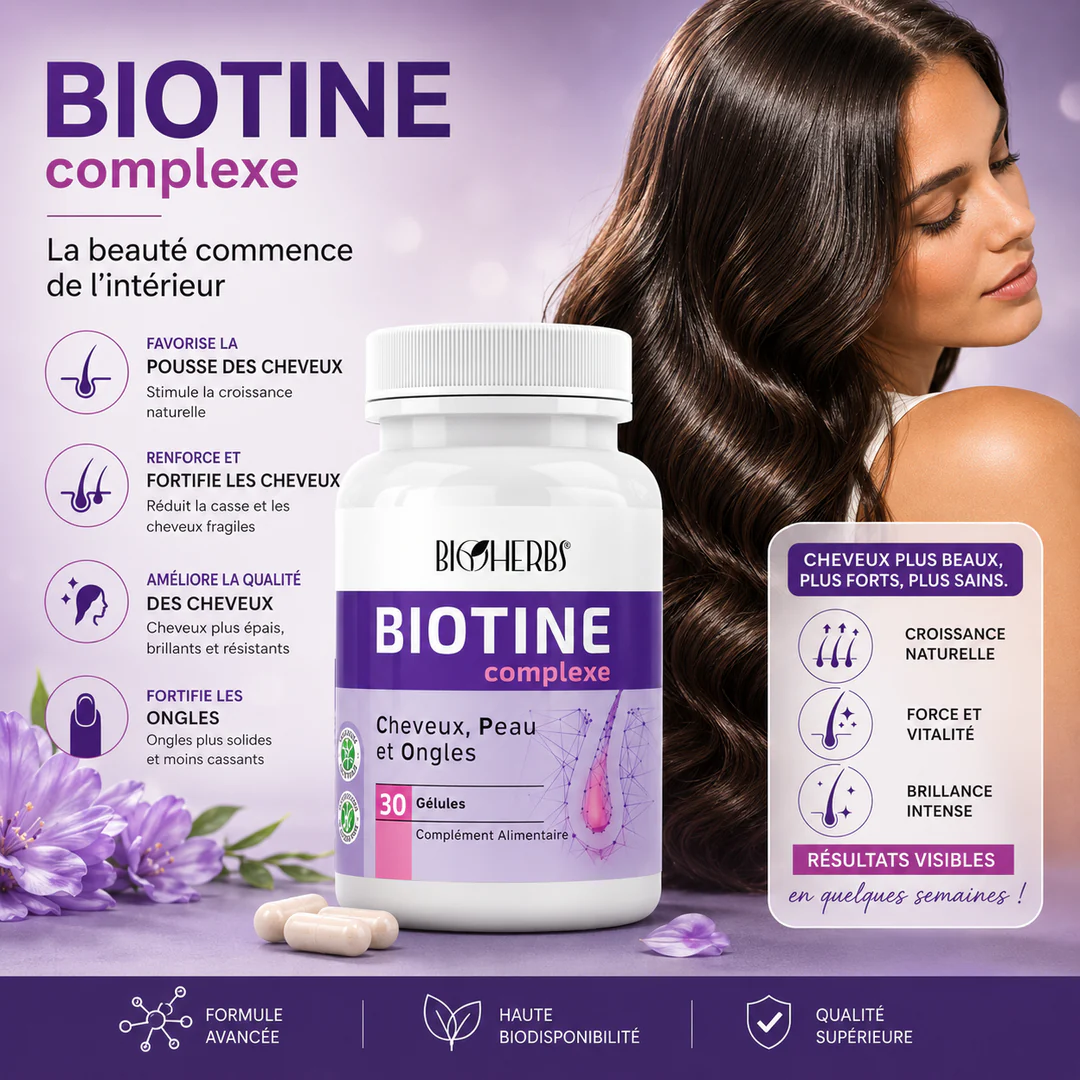 BIOHERBS BIOTINE COMPLEXE 30 GELULES - 2