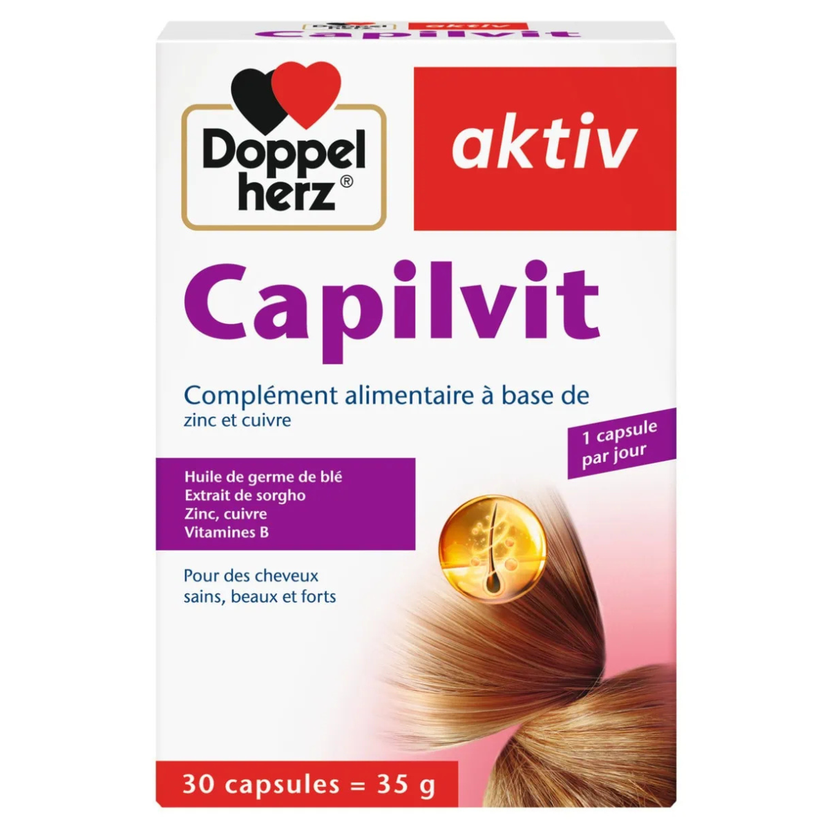 AKTIV CAPILVIT AU CUIVRE 30 COMPRIMES