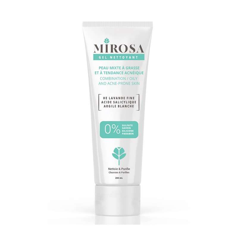 MIROSA GEL NETTOYANT PEAU MIXTE A GRASSE 200ML